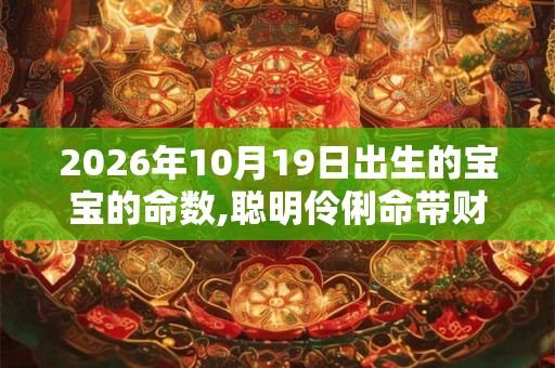 2026年10月19日出生的宝宝的命数,聪明伶俐命带财星