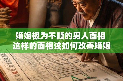 婚姻极为不顺的男人面相 这样的面相该如何改善婚姻运