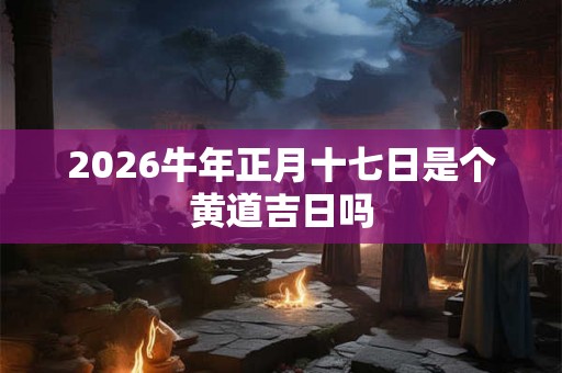 2026牛年正月十七日是个黄道吉日吗