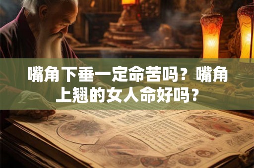 嘴角下垂一定命苦吗？嘴角上翘的女人命好吗？