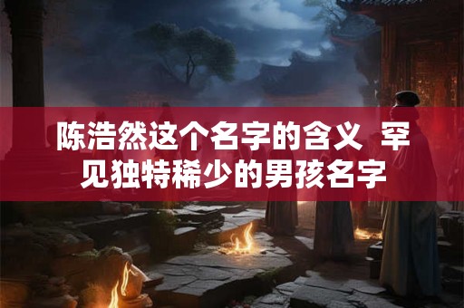 陈浩然这个名字的含义 罕见独特稀少的男孩名字 陈浩然这个名字的含义 罕见独特稀少的男孩名字