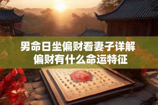男命日坐偏财看妻子详解  偏财有什么命运特征