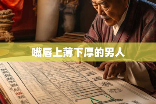嘴唇上薄下厚的男人