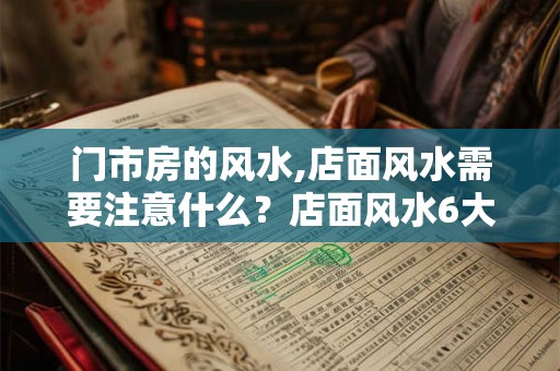 门市房的风水,店面风水需要注意什么？店面风水6大禁忌