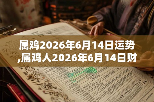 属鸡2026年6月14日运势,属鸡人2026年6月14日财运,生肖鸡2026年6月14日运势