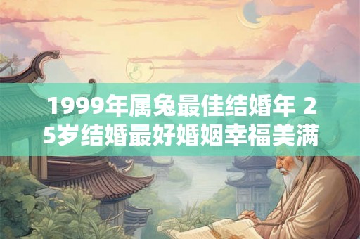 1999年属兔最佳结婚年 25岁结婚最好婚姻幸福美满 1999年属兔最佳结婚年 25岁结婚最好婚姻幸福美满