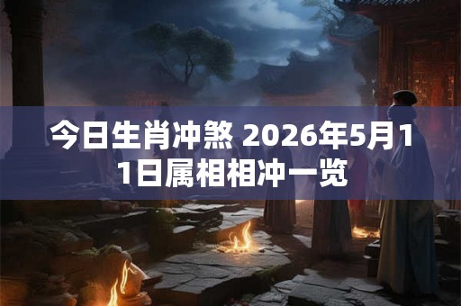 今日生肖冲煞 2026年5月11日属相相冲一览