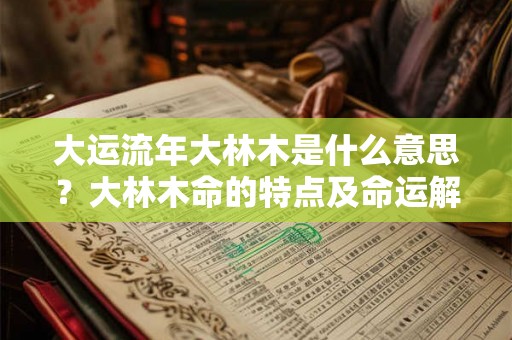 大运流年大林木是什么意思？大林木命的特点及命运解析
