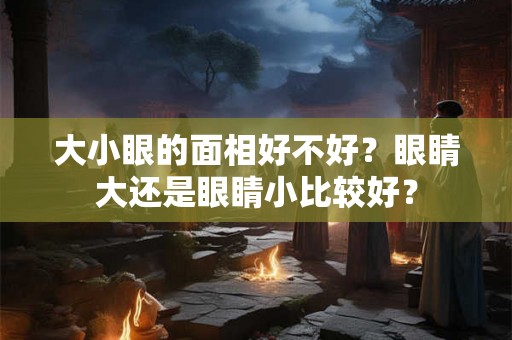 大小眼的面相好不好？眼睛大还是眼睛小比较好？