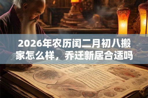 2026年农历闰二月初八搬家怎么样，乔迁新居合适吗？