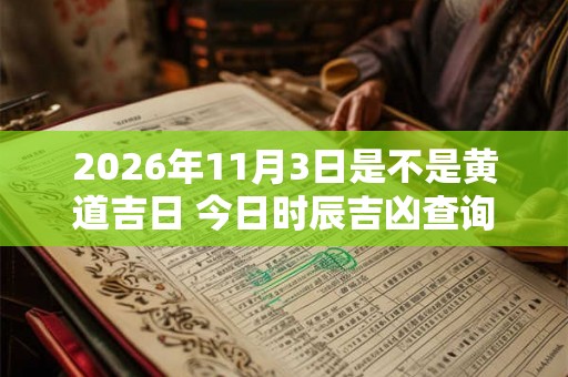 2026年11月3日是不是黄道吉日 今日时辰吉凶查询
