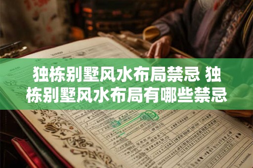 独栋别墅风水布局禁忌 独栋别墅风水布局有哪些禁忌