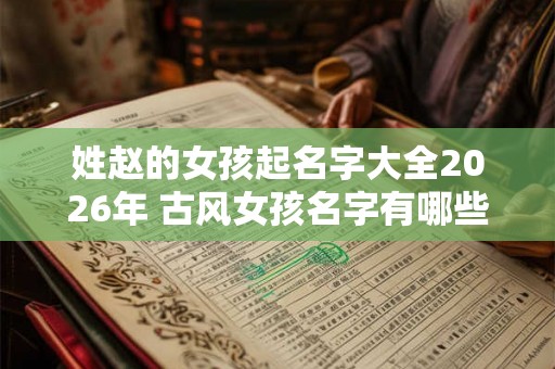 姓赵的女孩起名字大全2026年 古风女孩名字有哪些 姓赵的女孩起名字大全2026年 古风女孩名字有哪些