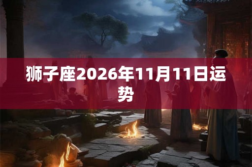 狮子座2026年11月11日运势