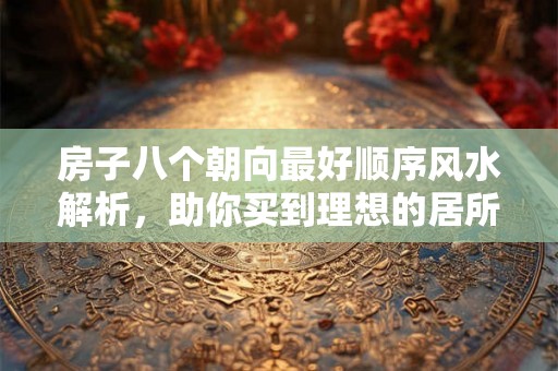 房子八个朝向最好顺序风水解析，助你买到理想的居所