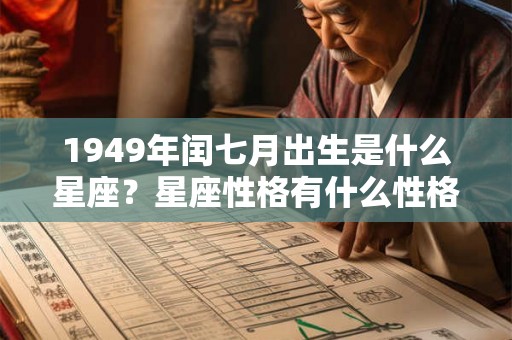 1949年闰七月出生是什么星座？星座性格有什么性格特点？
