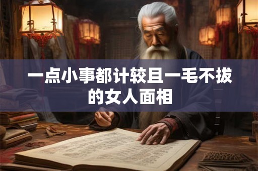 一点小事都计较且一毛不拔的女人面相
