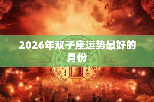 2026年双子座运势最好的月份