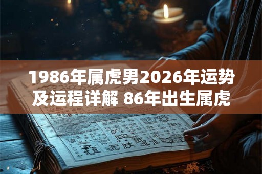 1986年属虎男2026年运势及运程详解 86年出生属虎人2026全年每月运势男性 1986年属虎男2026年运势及运程详解 86年出生属虎人2026全年每月运势男性