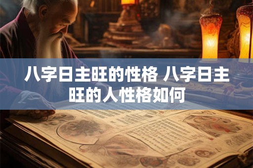 八字日主旺的性格 八字日主旺的人性格如何