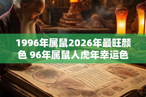 1996年属鼠2026年最旺颜色 96年属鼠人虎年幸运色