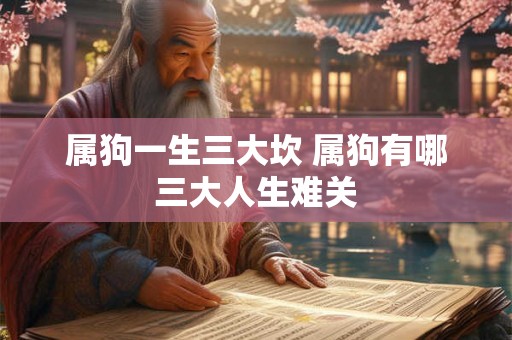 属狗一生三大坎 属狗有哪三大人生难关 属狗一生三大坎 属狗有哪三大人生难关