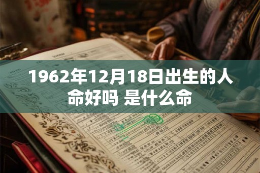 1962年12月18日出生的人命好吗 是什么命 1962年12月18日出生的人命好吗 是什么命
