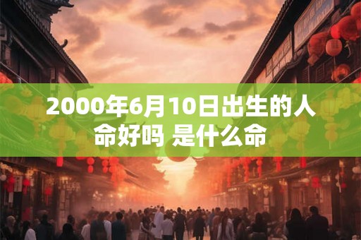 2000年6月10日出生的人命好吗 是什么命 2000年6月10日出生的人命好吗 是什么命