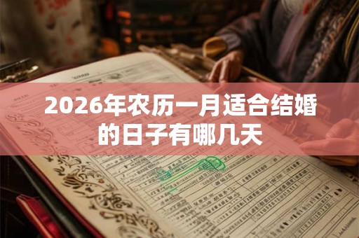 2026年农历一月适合结婚的日子有哪几天 2026年农历一月适合结婚的日子有哪几天