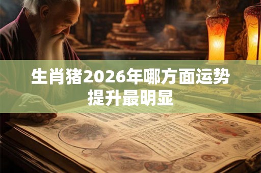 生肖猪2026年哪方面运势提升最明显