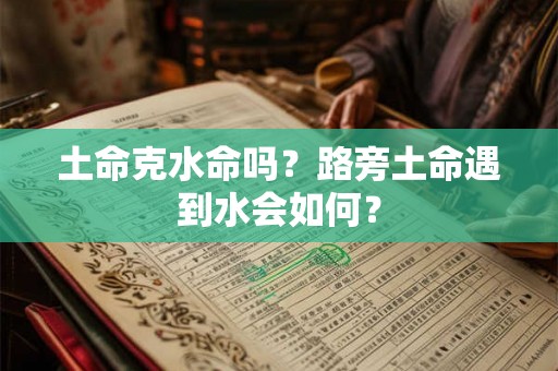 土命克水命吗?路旁土命遇到水会如何? 土命克水命吗?路旁土命遇到水会如何?