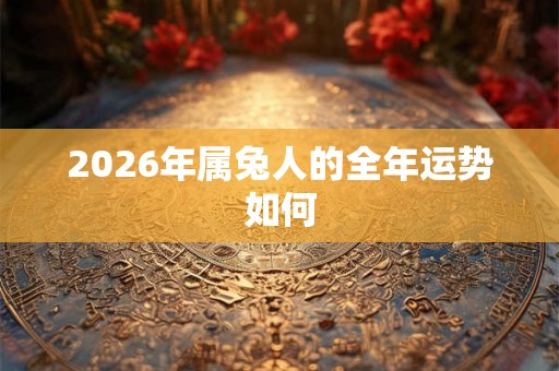 2026年属兔人的全年运势如何
