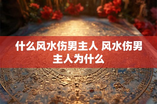 什么风水伤男主人 风水伤男主人为什么