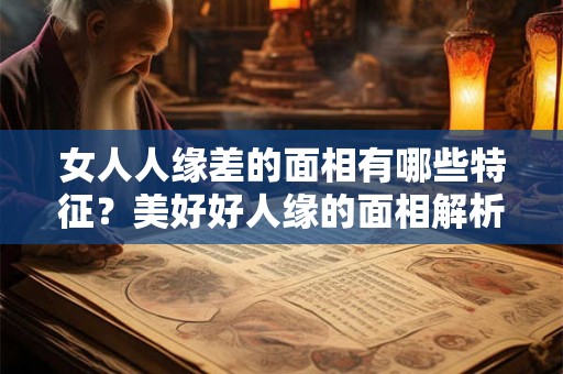 女人人缘差的面相有哪些特征?美好好人缘的面相解析! 女人人缘差的面相有哪些特征?美好好人缘的面相解析!