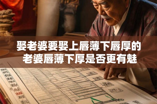 娶老婆要娶上唇薄下唇厚的 老婆唇薄下厚是否更有魅力