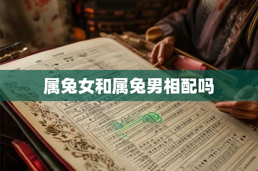 属兔女和属兔男相配吗