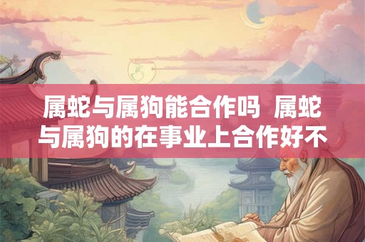属蛇与属狗能合作吗  属蛇与属狗的在事业上合作好不好