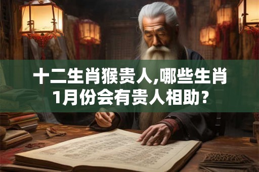 十二生肖猴贵人,哪些生肖1月份会有贵人相助？
