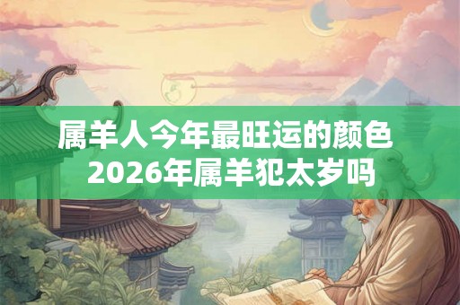 属羊人今年最旺运的颜色 2026年属羊犯太岁吗