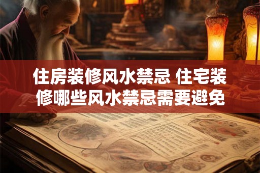 住房装修风水禁忌 住宅装修哪些风水禁忌需要避免