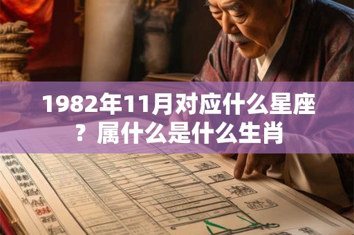 1982年11月对应什么星座？属什么是什么生肖