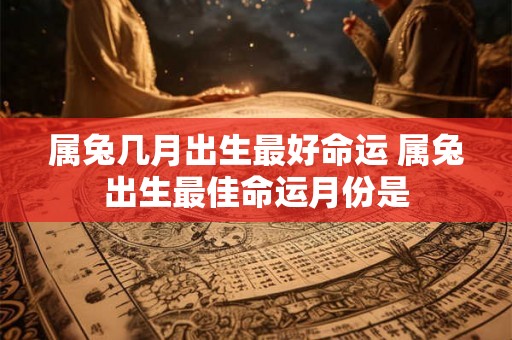 属兔几月出生最好命运 属兔出生最佳命运月份是