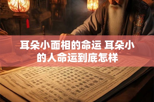 耳朵小面相的命运 耳朵小的人命运到底怎样