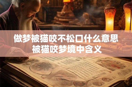 做梦被猫咬不松口什么意思 被猫咬梦境中含义
