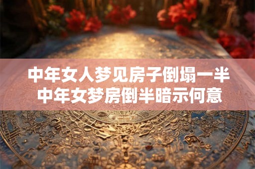 中年女人梦见房子倒塌一半 中年女梦房倒半暗示何意
