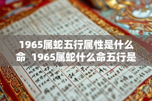 1965属蛇五行属性是什么命  1965属蛇什么命五行是什么