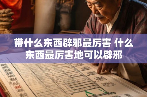 带什么东西辟邪最厉害 什么东西最厉害地可以辟邪 带什么东西辟邪最厉害 什么东西最厉害地可以辟邪