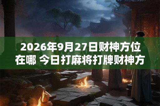 2026年9月27日财神方位在哪 今日打麻将打牌财神方位