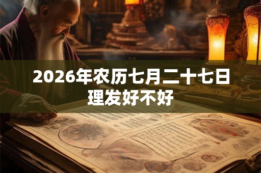 2026年农历七月二十七日理发好不好 2026年农历七月二十七日理发好不好