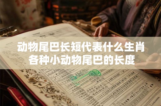 动物尾巴长短代表什么生肖 各种小动物尾巴的长度